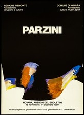 PARZINI poster manifesto Novara Arengo del Broletto F12