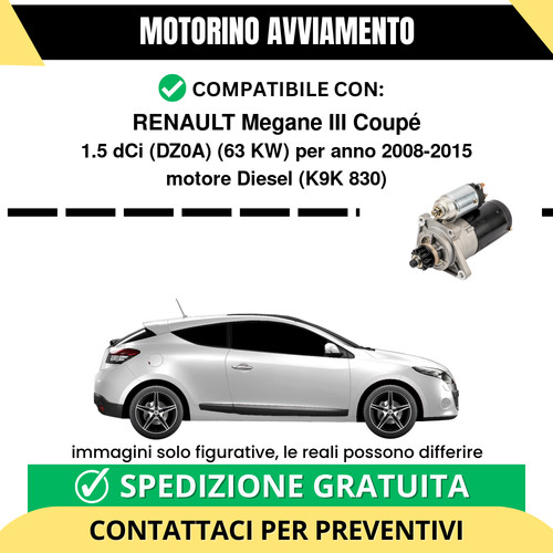 Motorino avviamento renault - motorino,