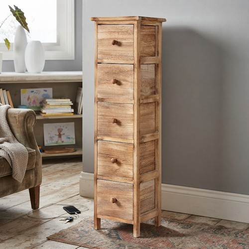 Cassettiera legno naturale - cassettiera,