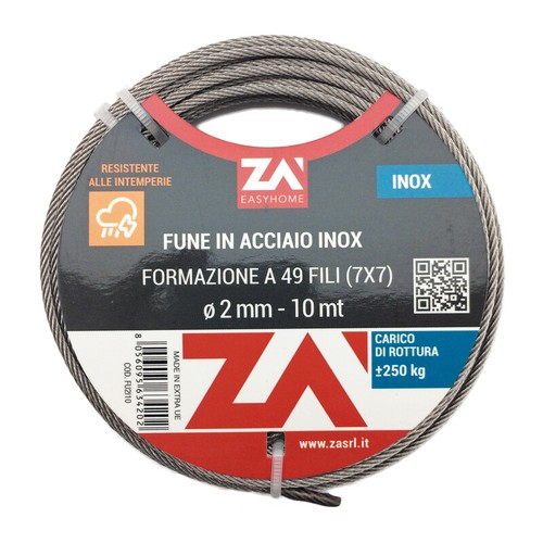 Fune acciaio inox 49f - fune, 8
