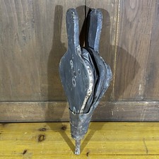 Soffietto Antico In Legno Per Camini E Falò Ravviva Fiamma Soffiatore x Restauro