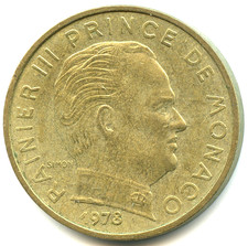 Monaco 10 centesimi Ranieri