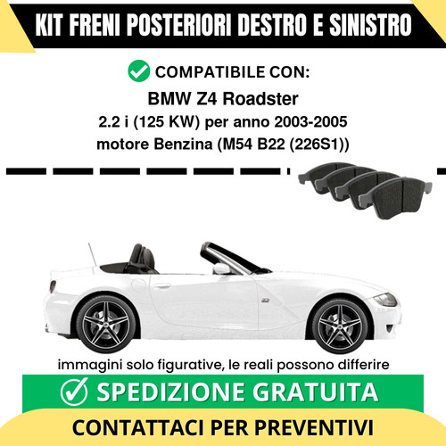 Pastiglie freno posteriori bmw - pastiglie,