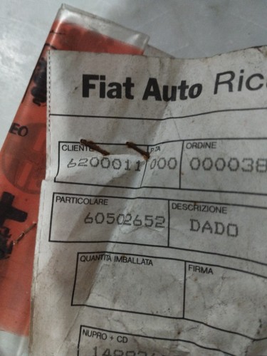 Dado 60502652 per alfa romeo - 60502652,