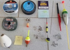 Kit n. 55 Articoli per la pesca Ami, Bombarde, fili, artificiale, canna