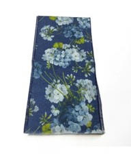 Sciarpa in lana ortensia blu