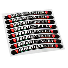 MF7020 Kit Adesivi 3D Gel Ducati per Profili Cerchi Monster S4R 696 821 937 1200