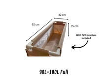 Vasi in tessuto-letti da semina-grow bed-fioriera-con struttura pvc ortaggi