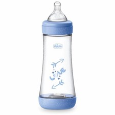 Chicco Perfect 5 - Biberon 4M+ Flusso Veloce Capacità 300ml Azzurro