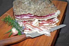 PANCETTA TESA al PEPE UMBRIA STECCATA APPASSITA RIGATINO Suino PANCETTE 500gr