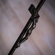 Antico Crocifisso 20 cm ottone