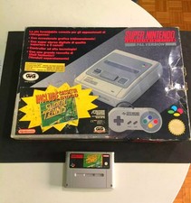 CONSOLE SUPER NINTENDO PAL ITA GIG ONE CHIP SCATOLA ORIGINALE CON GIOCO