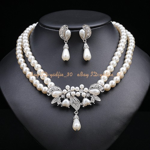Collana choker con perle - , finte