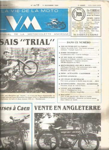 Vie moto 89 19 la - n°89-19,