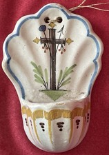 BENITIER EN FAIENCE DE