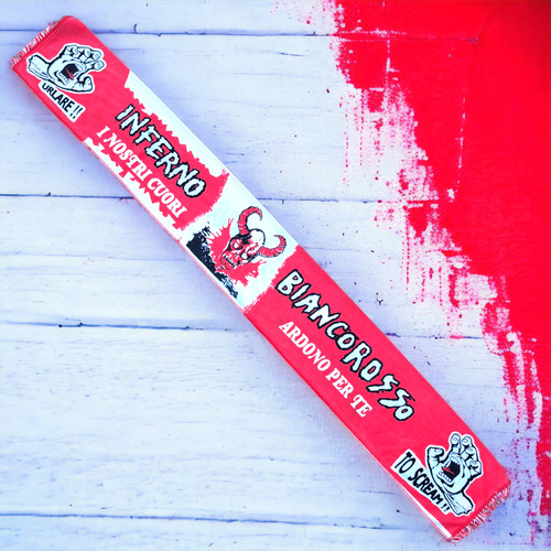 Sciarpa calcio inferno - calcio,