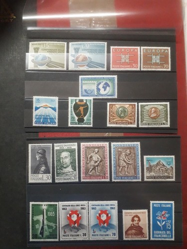 1963 italia francobolli annata - 1963,