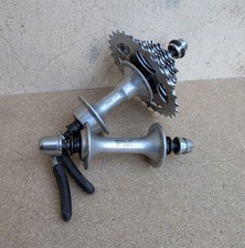 Coppia Mozzi 32 Fori Shimano Deore XT M732 MTB Vintage Retro Hub Set 7v Cassette