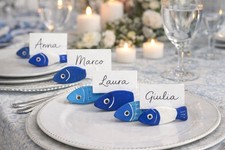 10 Pz Segnaposti Pesci in