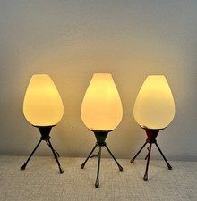 3 X LAMPADA TRIPODE DA TAVOLO ANNI '50 MID CENTURY DESIGN VINTAGE  ERA ARTELUCE