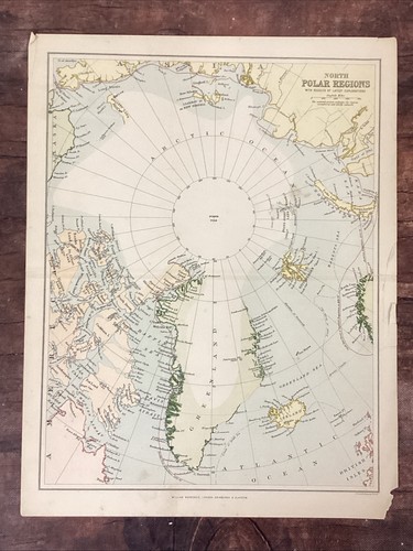 Antica mappa artica percorsi