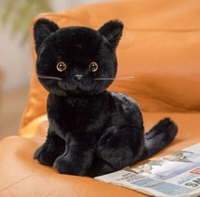 Peluche gatto gattino nero 10
