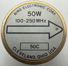 Elemento Wattmetro Thruline Bird 43 50W 50C 100-250MHz