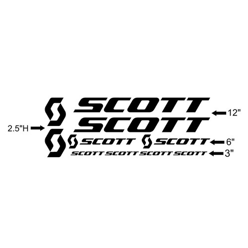 Scott bikes set - scott, decalcomanie