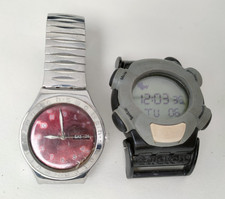 2 Orologi da polso Swatch Irony Red e Originals Beat internet time vintage-XXX