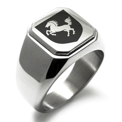 Anello sigillo uomo scudo - sigillo,