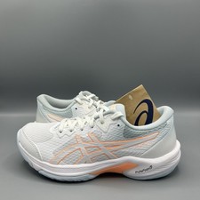 Scarpe da ginnastica ASICS Beyond FF bianche brillanti Sunstone Netball indoor UK 4 EU 37