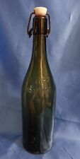 BIRRA BORGOMANERO- BOTTIGLIA  IN VETRO VERDE TAPPO CERAMICA MARCHIATO 