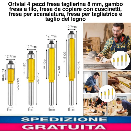 Set frese punte per - frese,