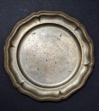 Piatto piattino colore argento