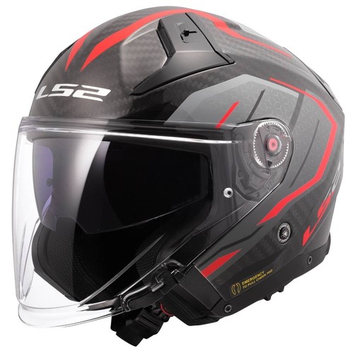 Casco jet carbonio - jet, ls2