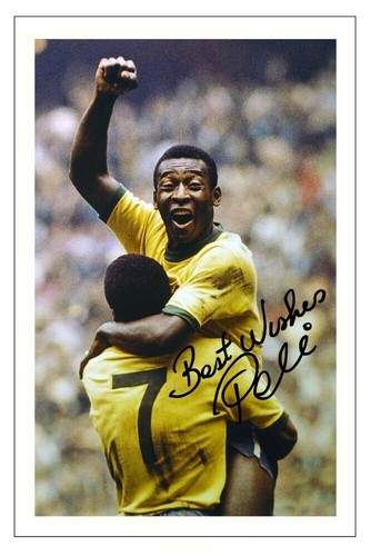 Pele brazil football signed - brazil,