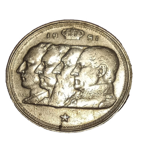 Belgio moneta 100 franchi - 100, 1951