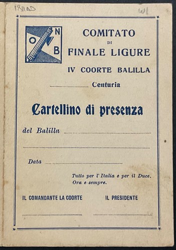 Opera nazionale balilla finale - opera,