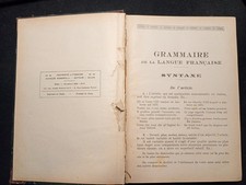 GRAMMATICA DELLA LINGUA FRANCESE DEL 1938 - SINTAXE DE LA LANGUE FRANCAISE