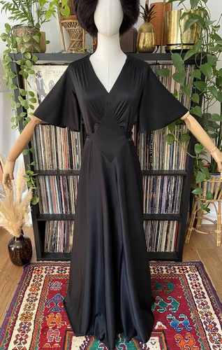 Maxi abito nero - vintage, anni