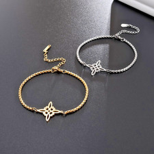 Braccialetto con  Nodo a Strega in Acciaio Inossidabile ?Spedizione Gratuita