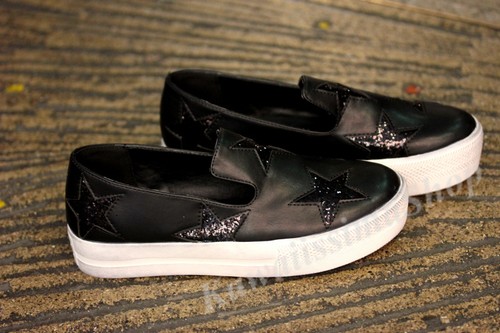 Scarpe donna nero con stelle - , e