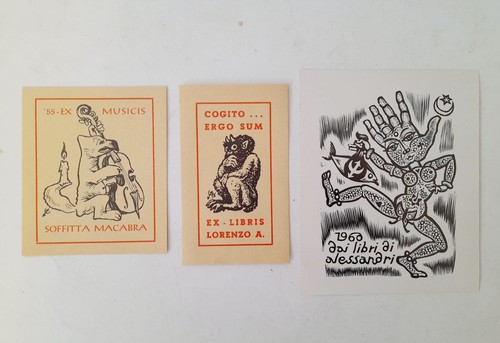 Lotto ex libris lorenzo - 3,