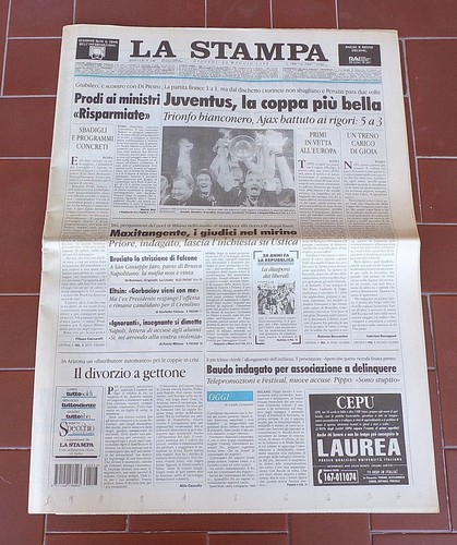 Stampa juventus vince la - la,