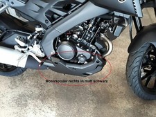 Yamaha MT 125 " Copertura Del Motore Destra Inferiore Nero Opaco " Originale
