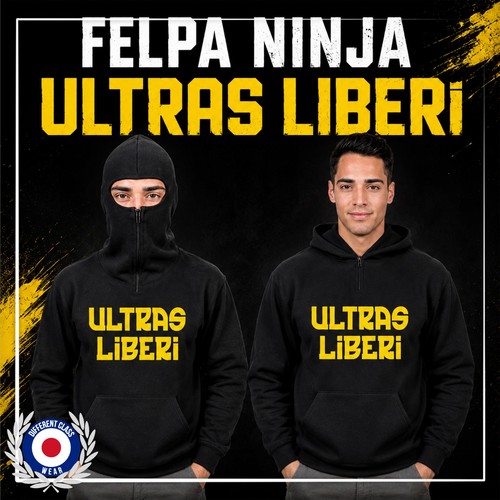 Felpa diabolik ninja stampa - felpa,