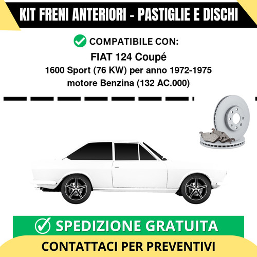 Kit freni anteriori - kit,