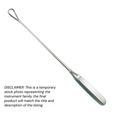 2x Sims Curette Uterine, 11", Malleabili, Lama Affilata Piccola, Taglia 5 (13mm), Prem