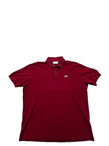 Polo lacoste rossa - rossa, manica