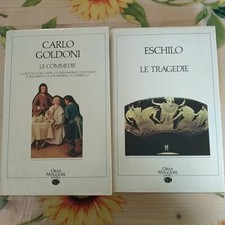 2 Volumi Ed. Orsa Maggiore - Le Tragedie Eschilo - Le Commedie Carlo Goldoni 